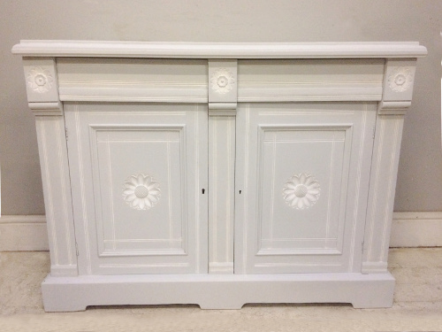 OLD PAINTED DECORATIVE CUPBOARD